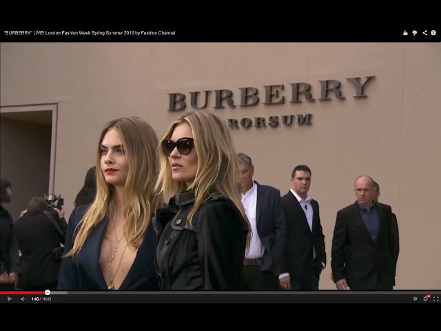 “BURBERRY” LIVE! London Fashion Week Spring Summer 2015 by Fashion Channel