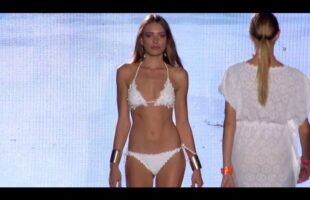 Caterina Balivo for “FLAVIA PADOVAN” Blue  Fashion Beach Summer 2014 MIlan HD by Fashion Channel